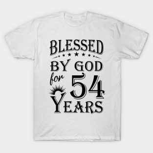 Blessed By God For 54 Years T-Shirt